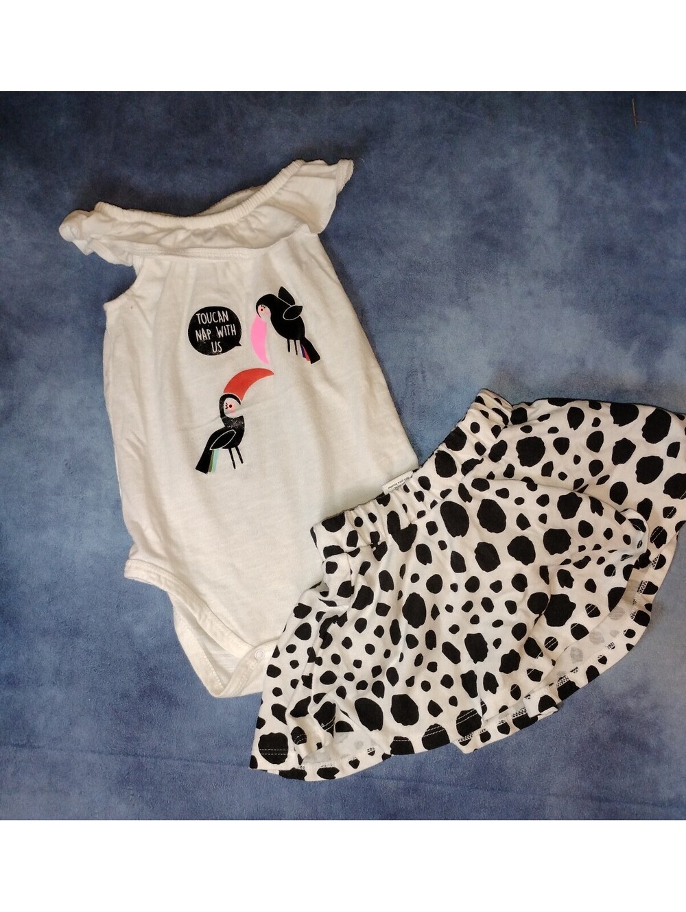 Baby Girls Toucan Bodysuit and Skirt Set